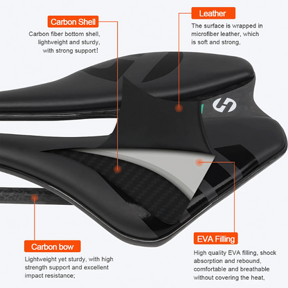 Asiento de Ciclismo Full Carbon